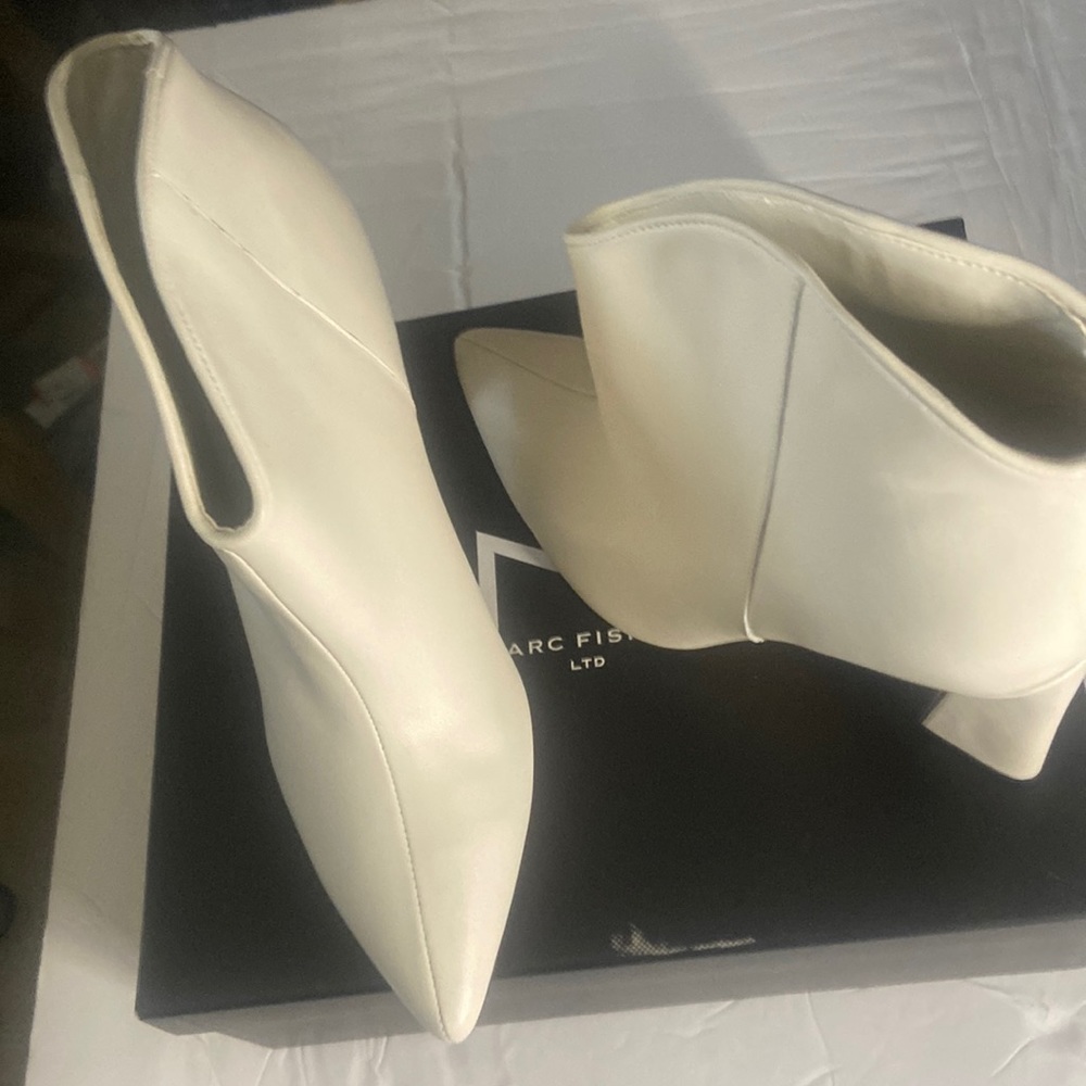 Marc Fisher Ltd Masons ivory leather boots